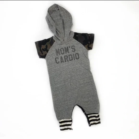 Million Polkadots Mom’s Cardio Hooded Onesie - Picture 1 of 7